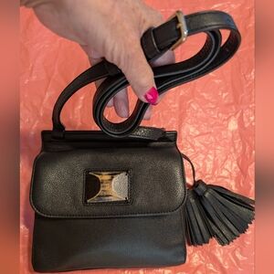 Rare DKNY® Compact Pebbled Buttery Soft Tumbled Leather Crossbody Bag